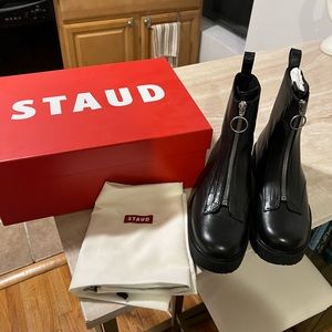 NWT STAUD Leather Palermo Boots